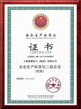 勇顺企业证书